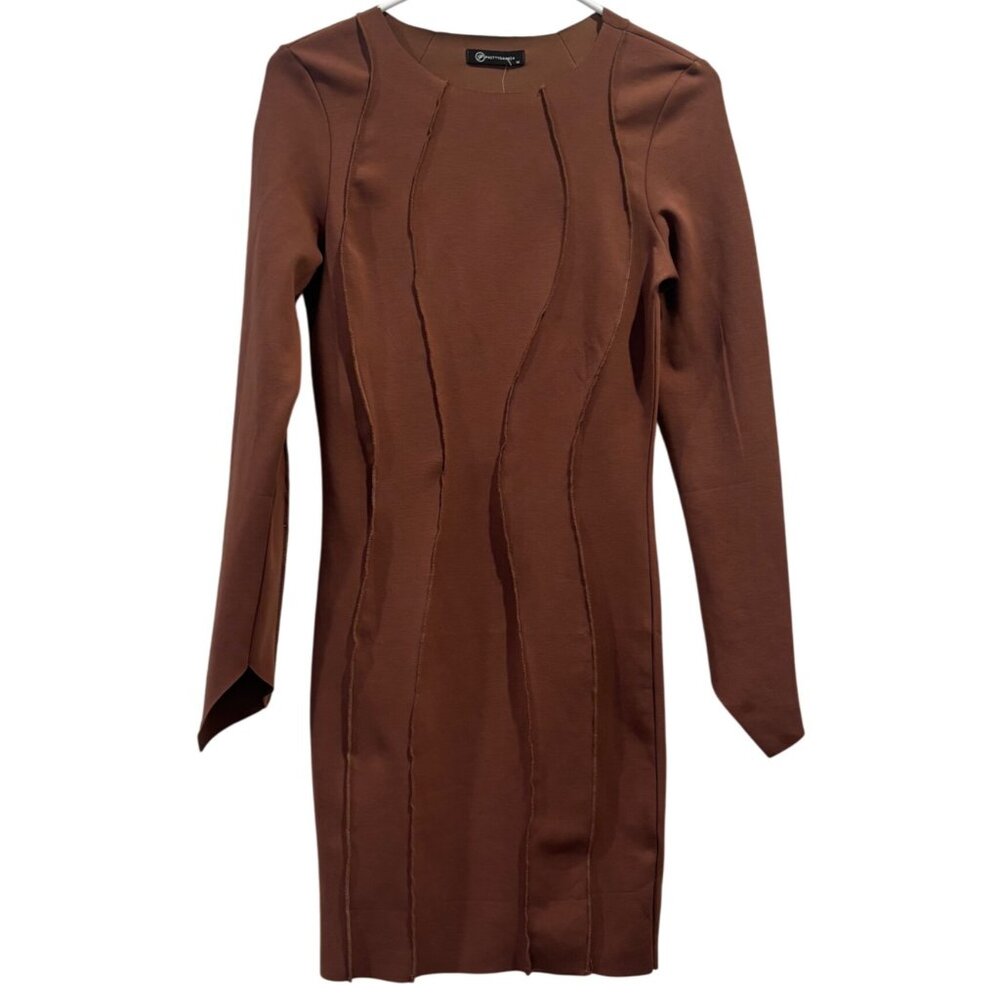 PrettyGarden Long Sleeve Bodycon Midi Dress Size Medium NEW!!